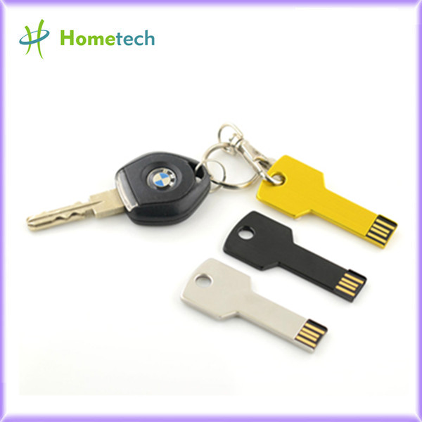 Silver Metal Key Shaped USB Flash Drive