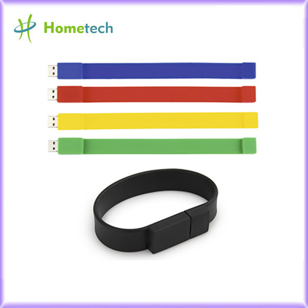 Silicone Bracelet Rubber Wristband USB Flash Drive